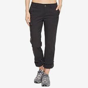 WOMEN'S ROYAL ROBBINS DISCOVERY HIKING PANTS - BLACK - SIZE 16 REGULAR